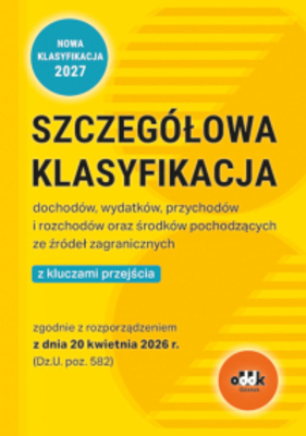 Szczegółowa klasyfikacja dochodów, wydatków, przychodów i rozchodów